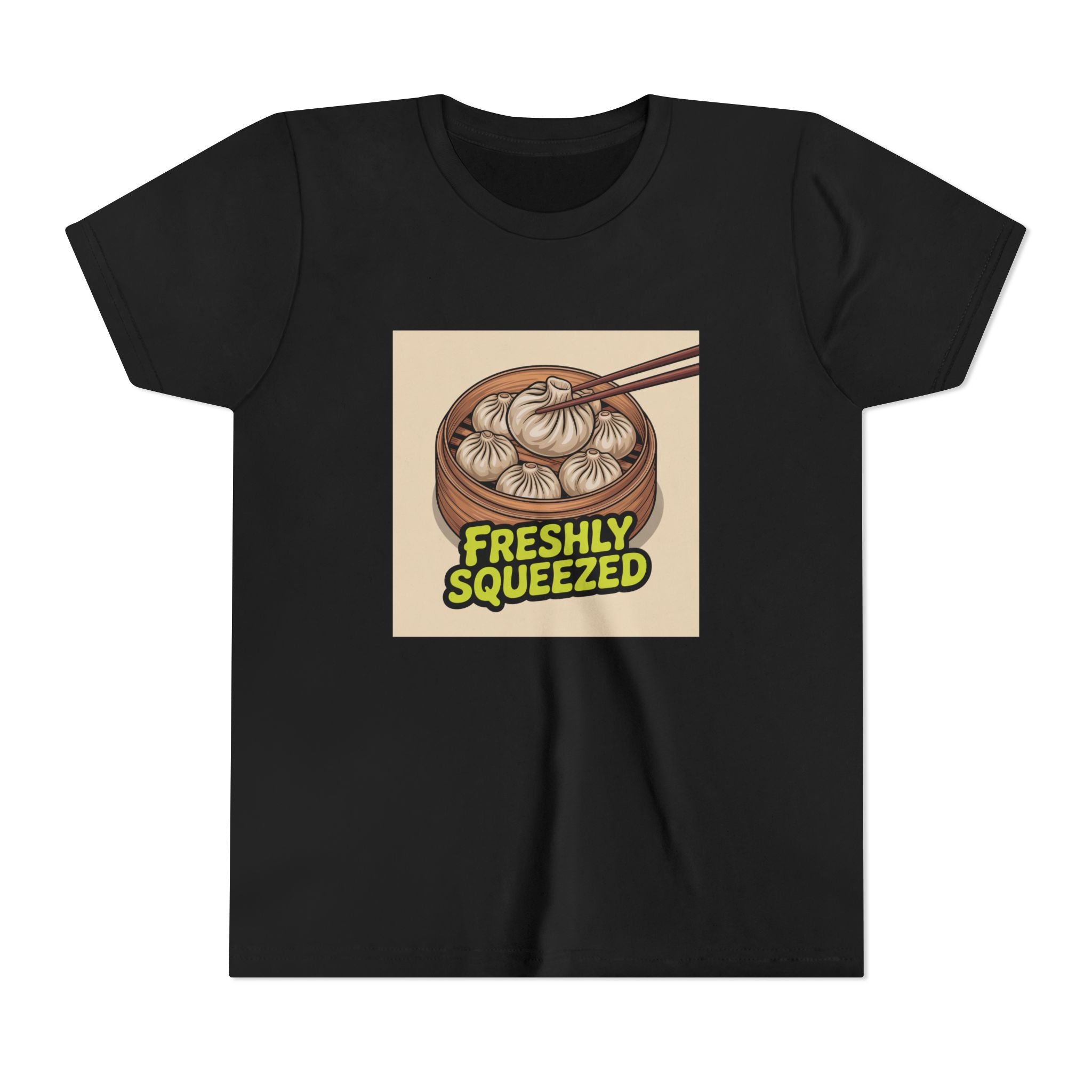 Youth Tee — Cute Xiao Long Bao 'Freshly Squeezed' Dumpling Shirt