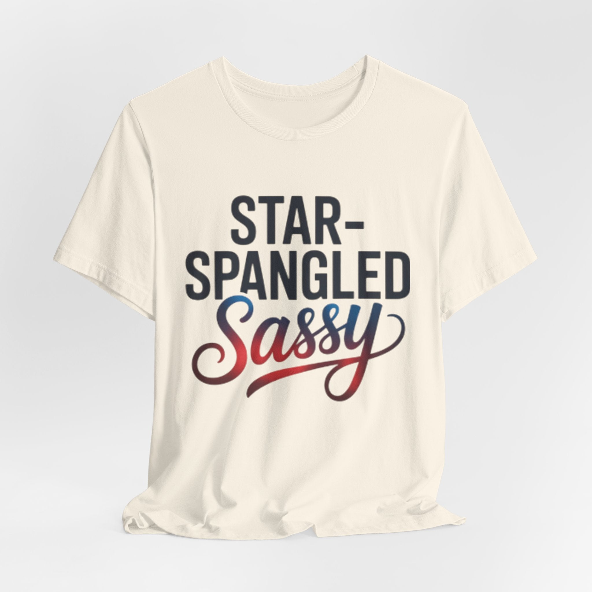 Star-Spangled and Sassy Rainbow Print Patriotic Tee