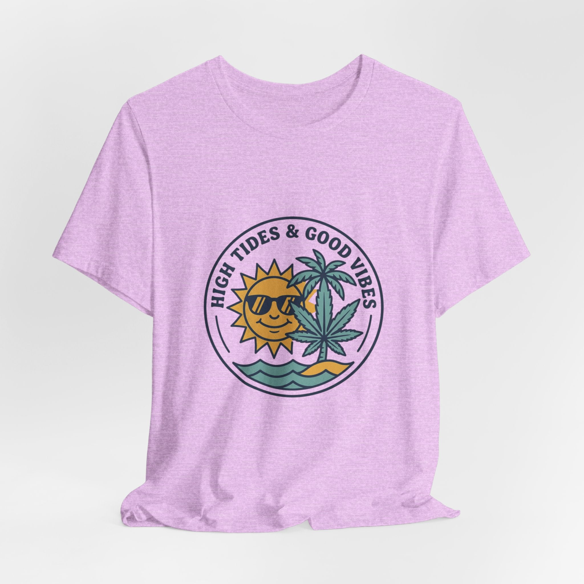 High Tides & Good Vibes Sun Palm Wave Tee