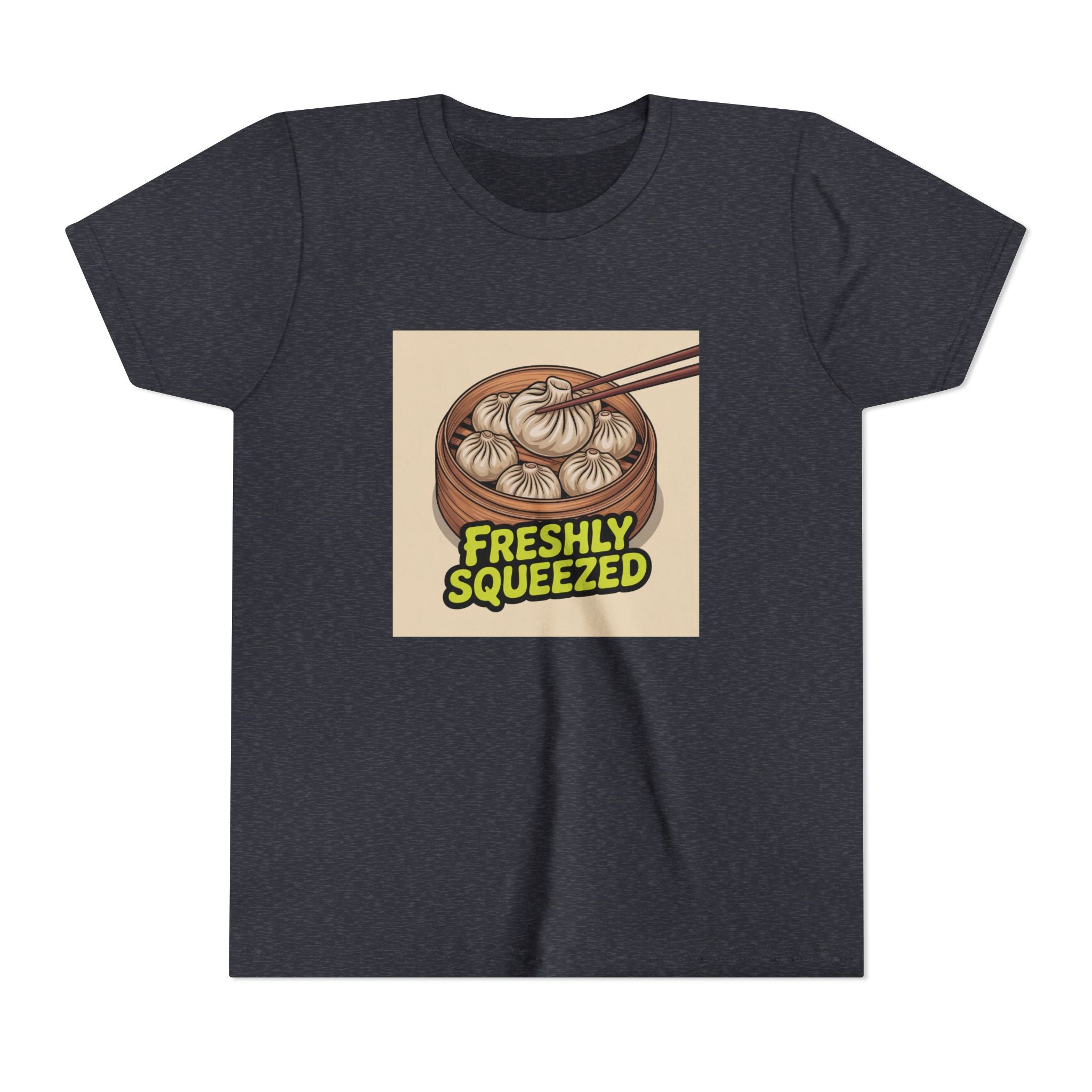 Youth Tee — Cute Xiao Long Bao 'Freshly Squeezed' Dumpling Shirt