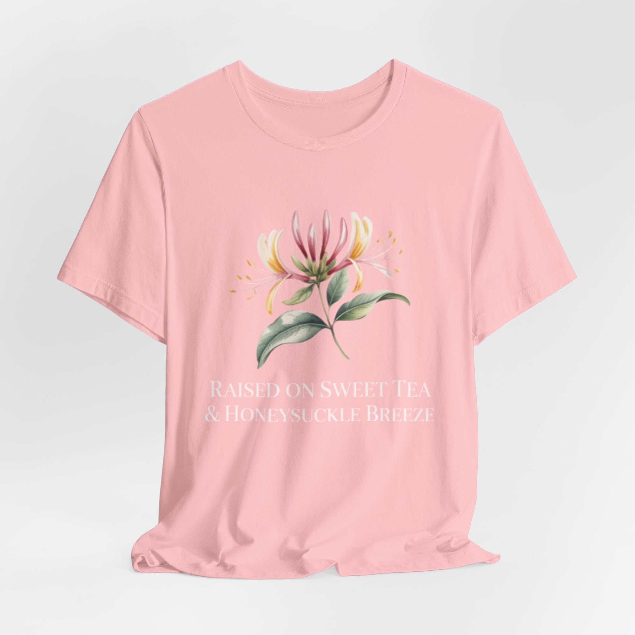 Floral Honeysuckle Tee — Watercolor Botanical T-Shirt