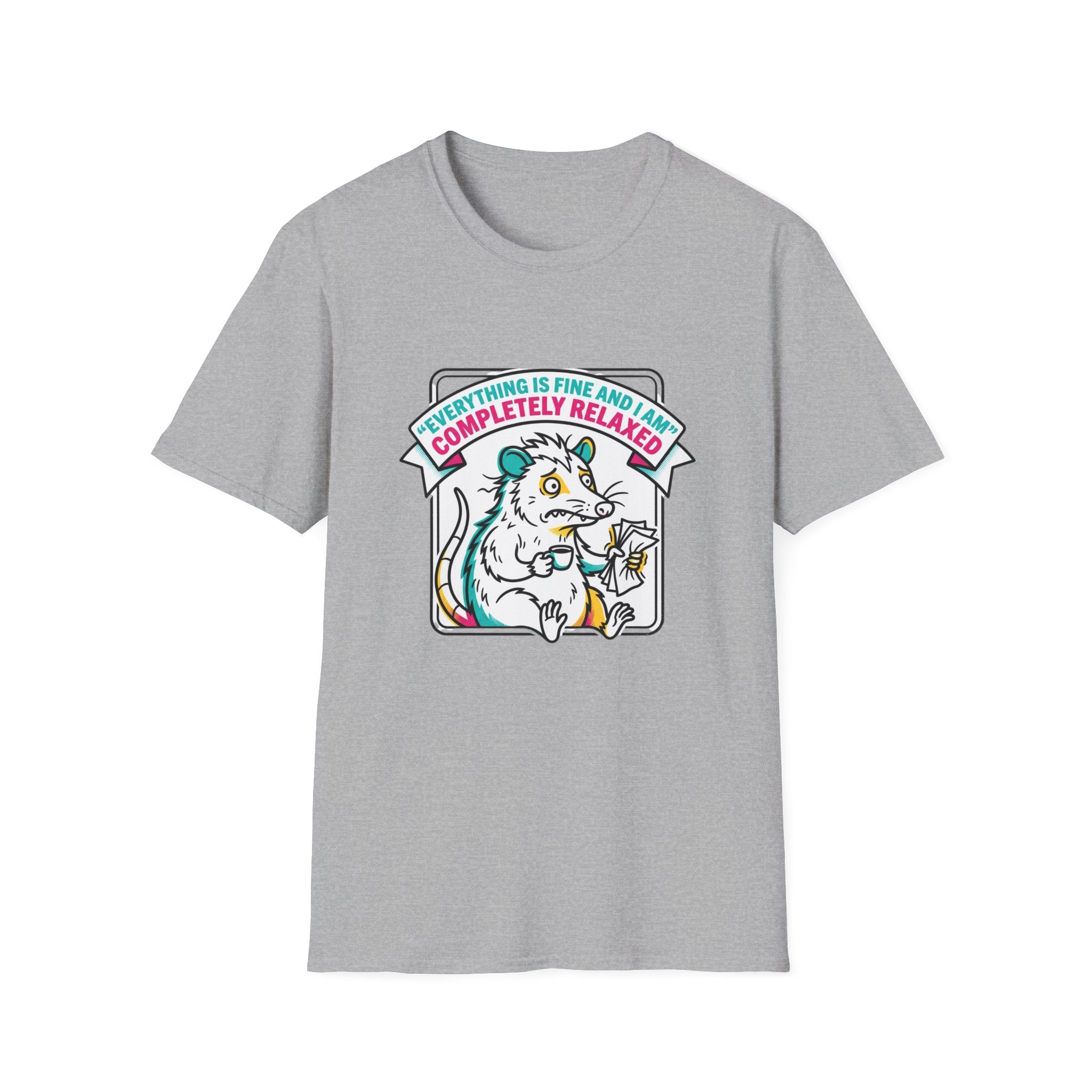 Everything Is Fine Relaxed Possum Graphic Tee
