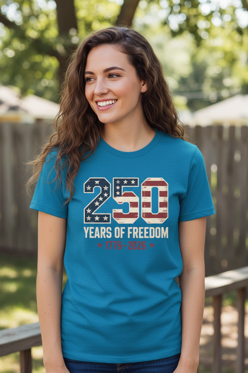250 Years of Freedom Tee Mockup