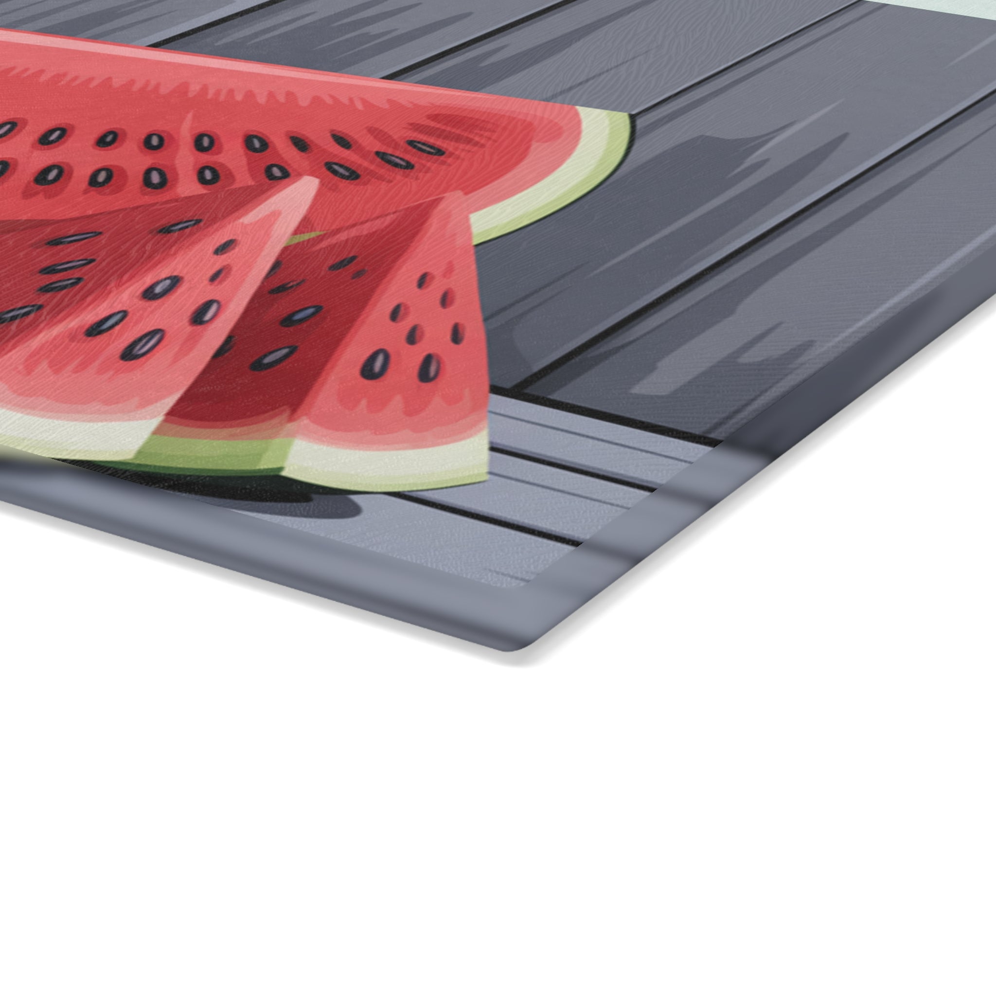 Watermelon Slice Glass Cutting Board | Summer Fruit Kitchen Decor