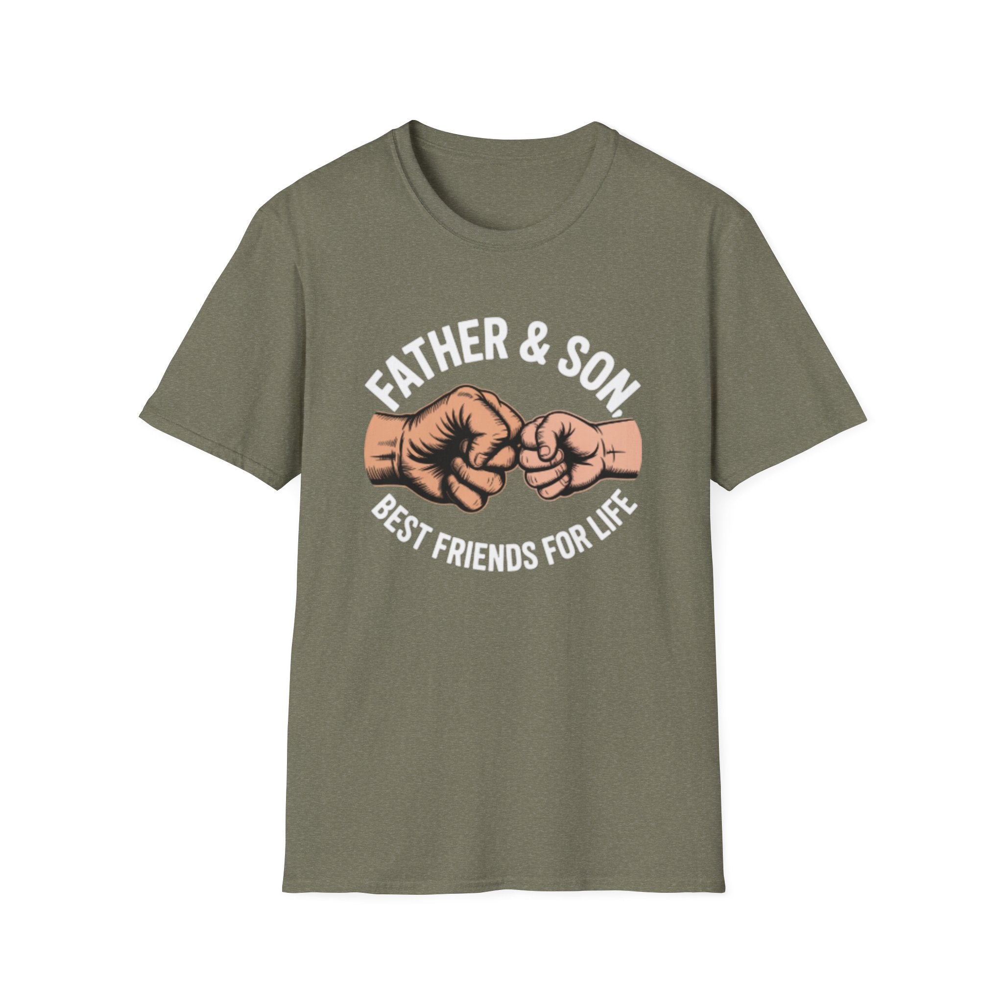 Fist Bump Father Son T-Shirt — Matching Parent & Child Fist-Bump Tee