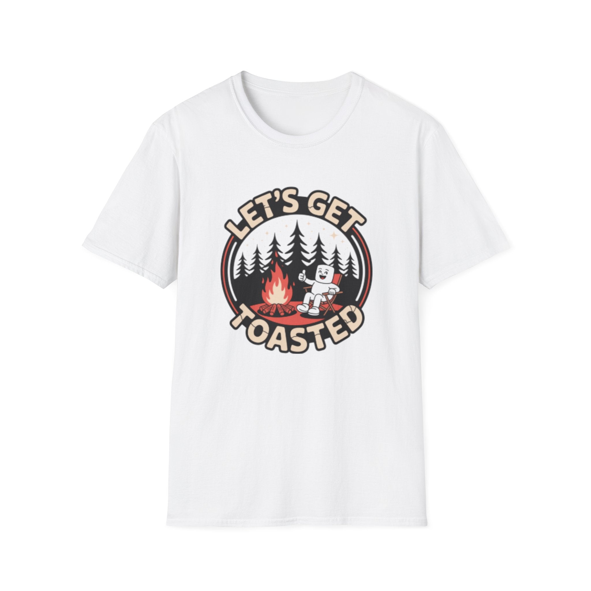 Let's Get Toasted campfire marshmallow T-Shirt | camping shirt