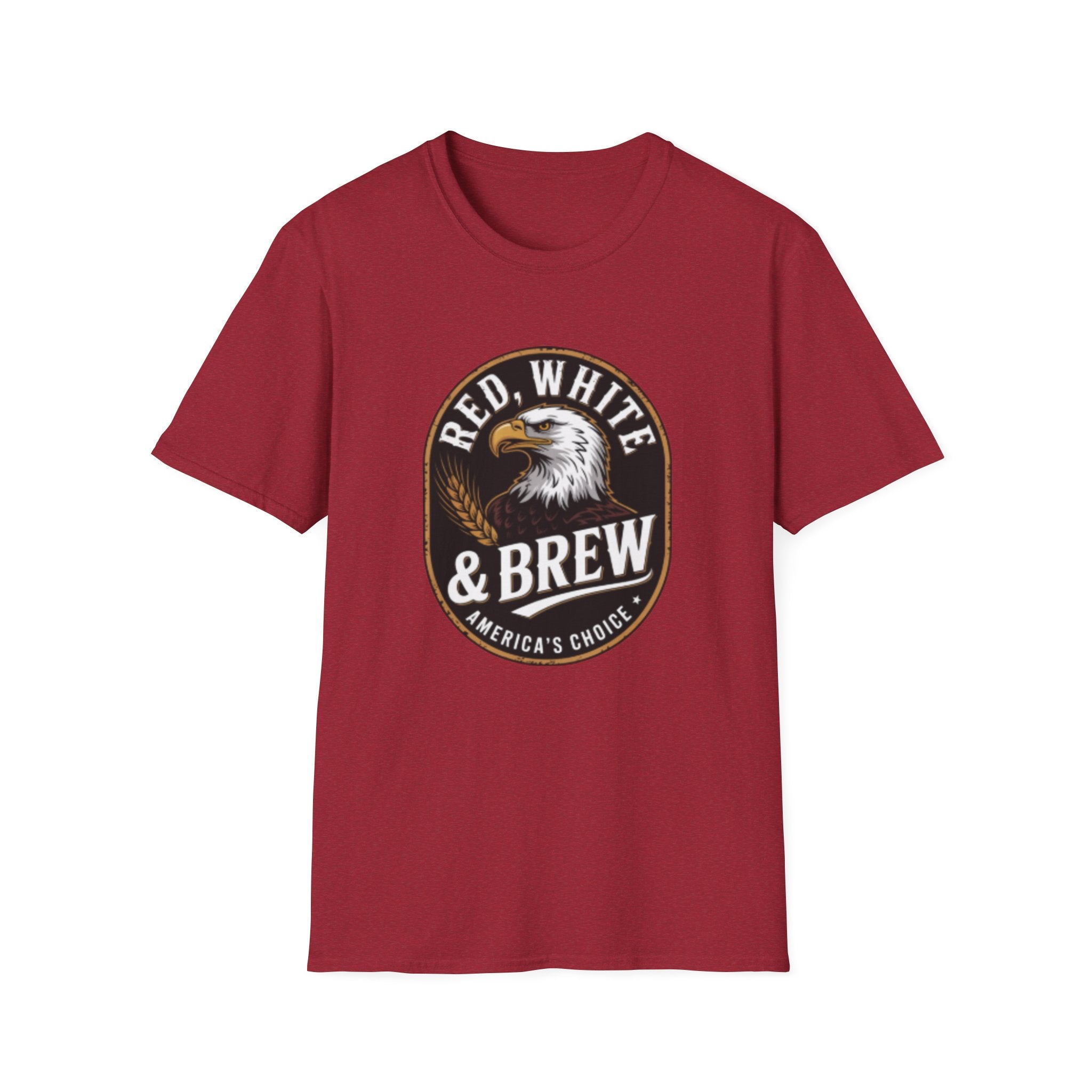 Red White & Brew eagle logo T-Shirt | Americana coffee design