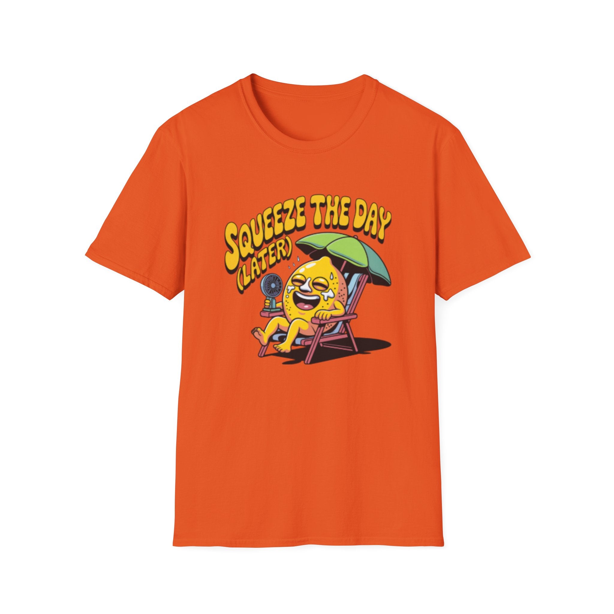 Squeeze the Day Lemon Graphic T-Shirt | Cute Citrus Illustration