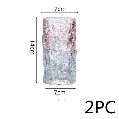 Gradient Tree Pattern Glass Water Cup