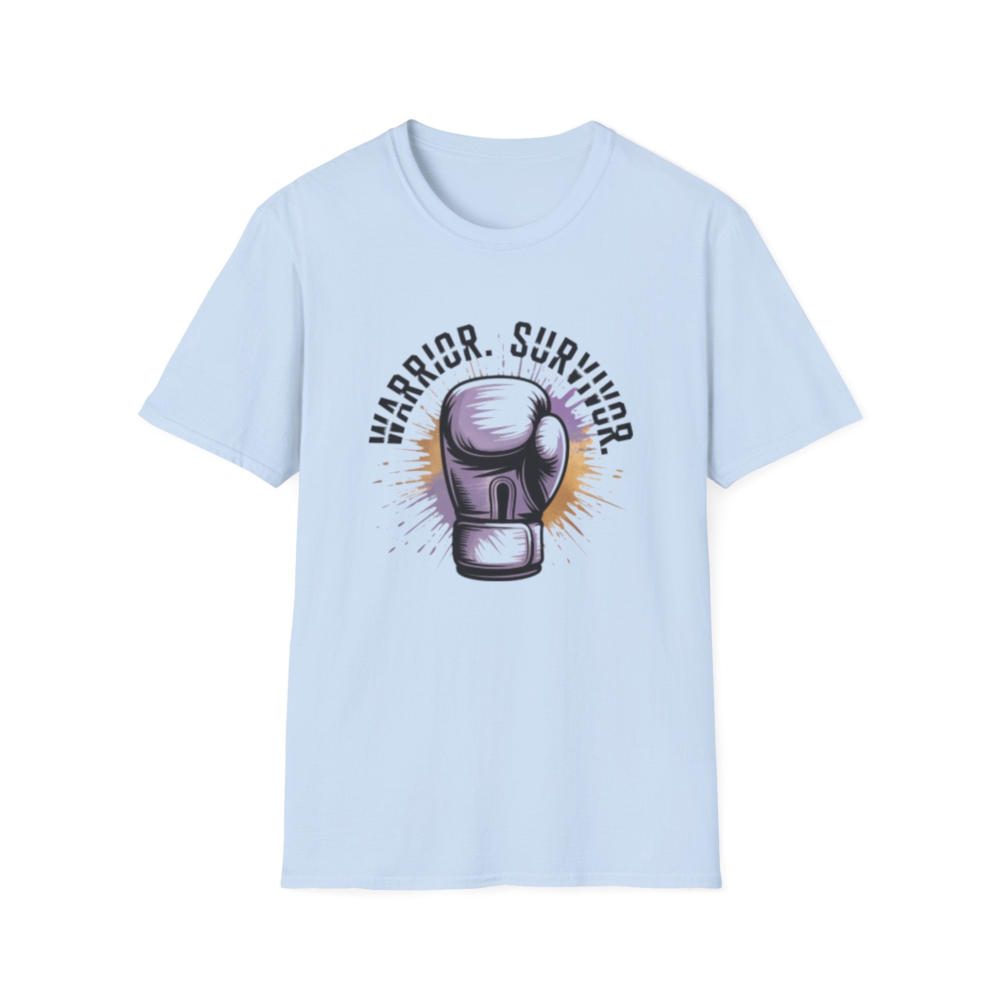 Warrior Survivor Boxing Glove T-Shirt — Inspirational Cancer Survivor Tee