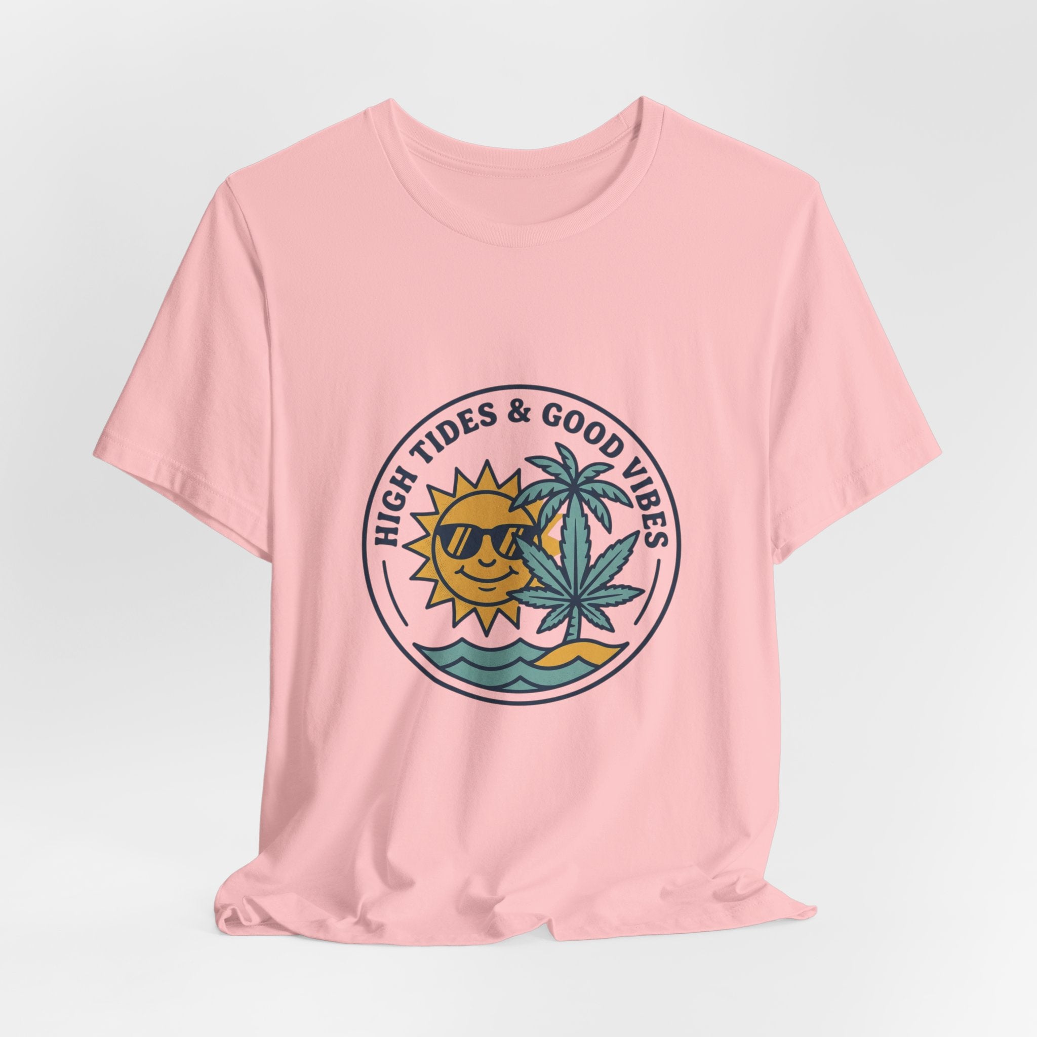 High Tides & Good Vibes Sun Palm Wave Tee