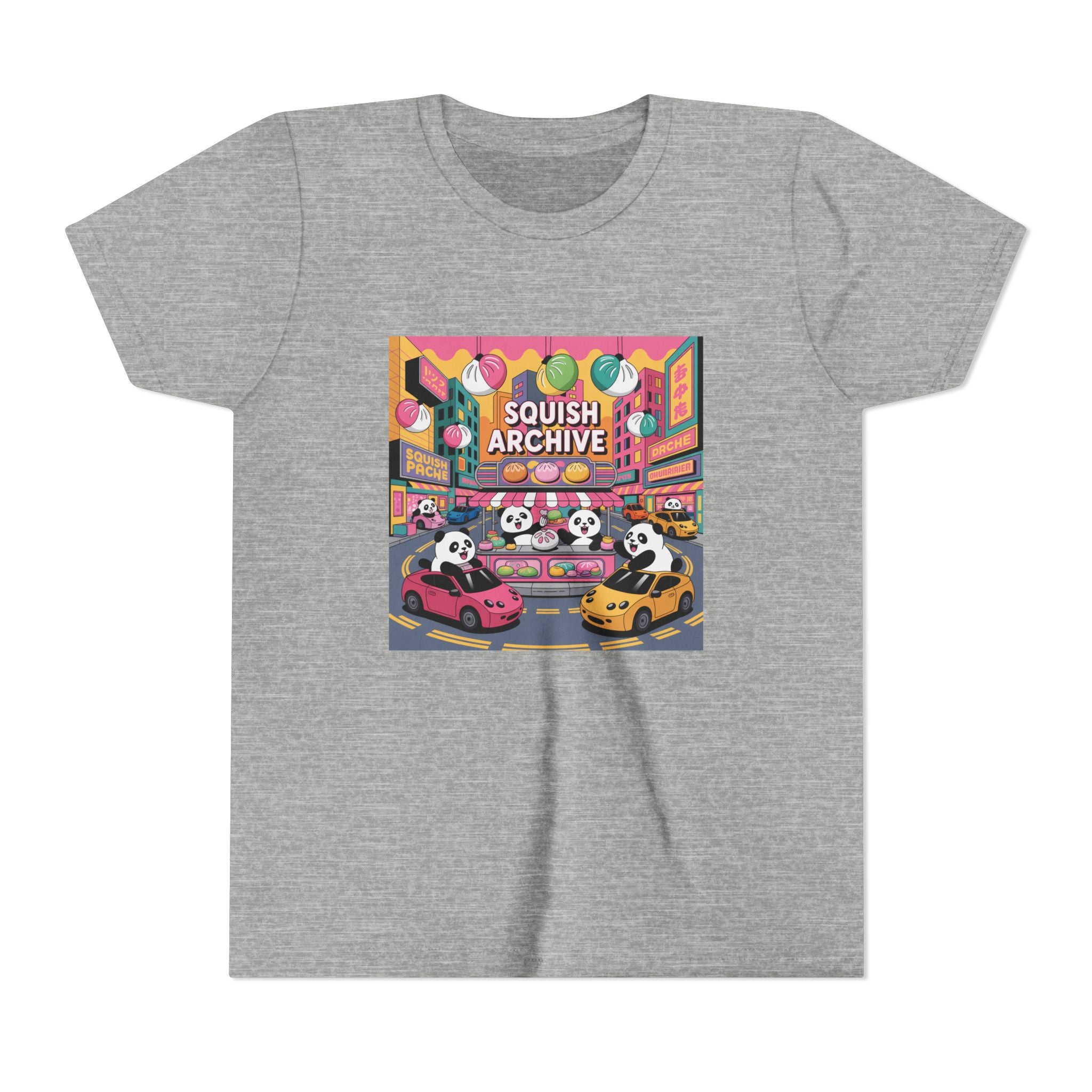 Youth Tee — 'Squish Archive' Panda Bumper Car Graphic Tee
