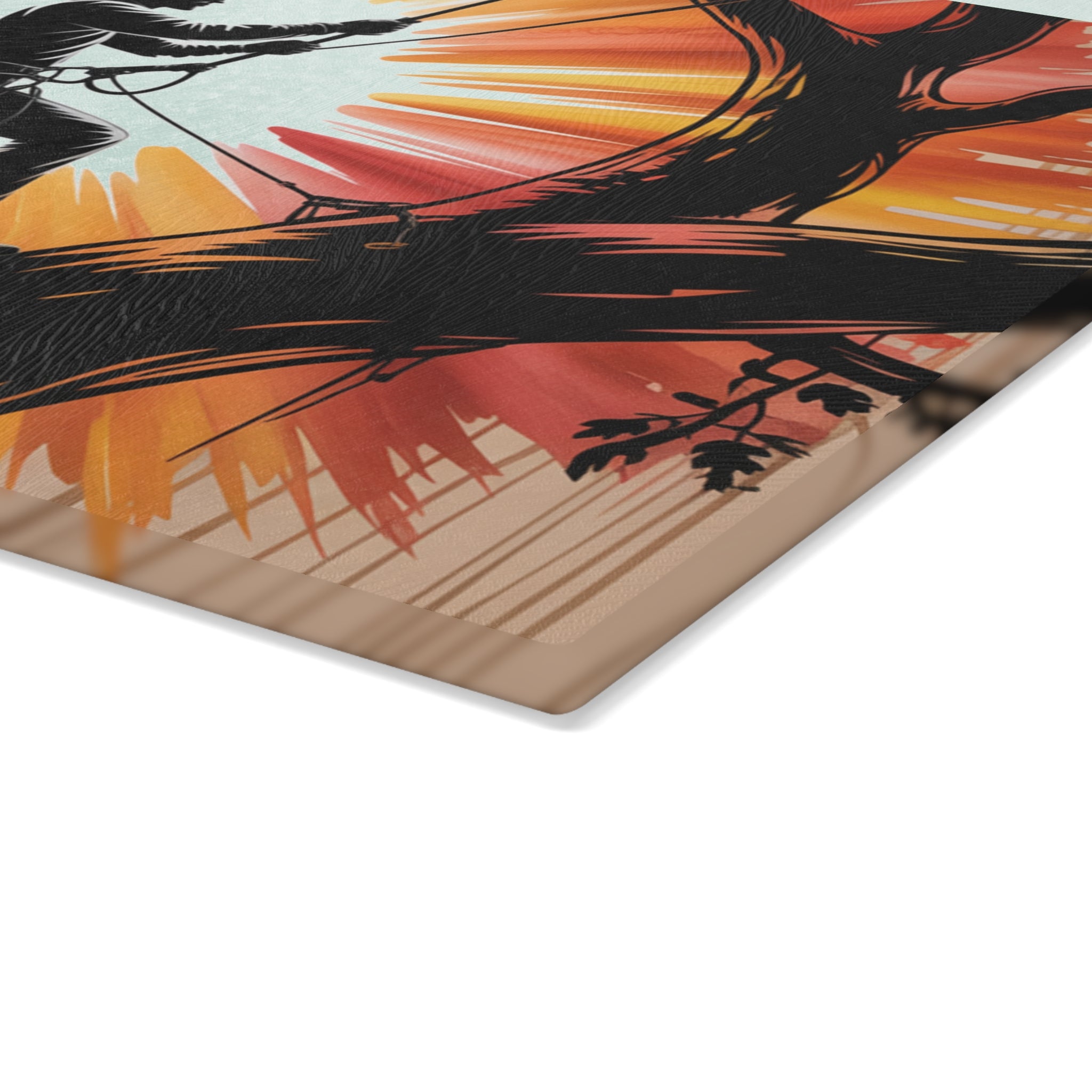 Arborist Gift Glass Cutting Board Tree Surgeon Chainsaw Art Chopping Block