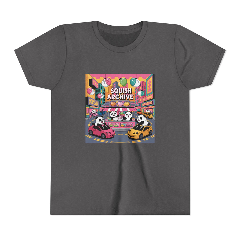 Youth Tee — 'Squish Archive' Panda Bumper Car Graphic Tee
