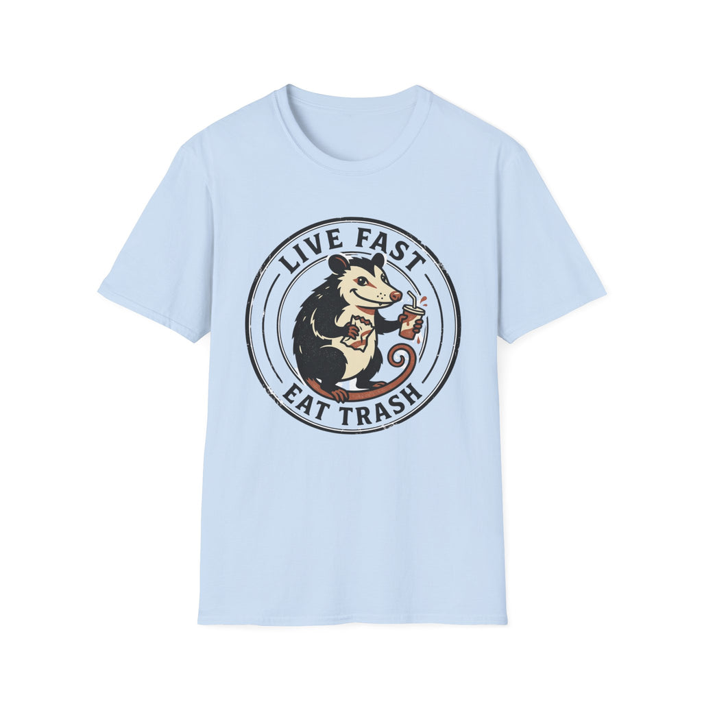 Live Fast Eat Trash Funny Possum Tee