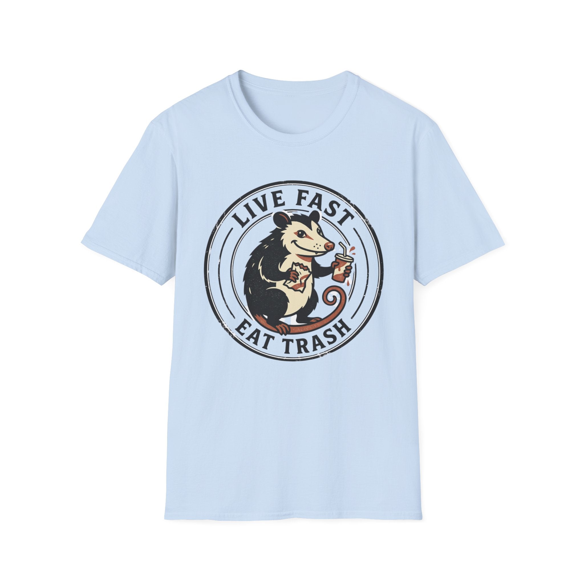 Live Fast Eat Trash Funny Possum Tee