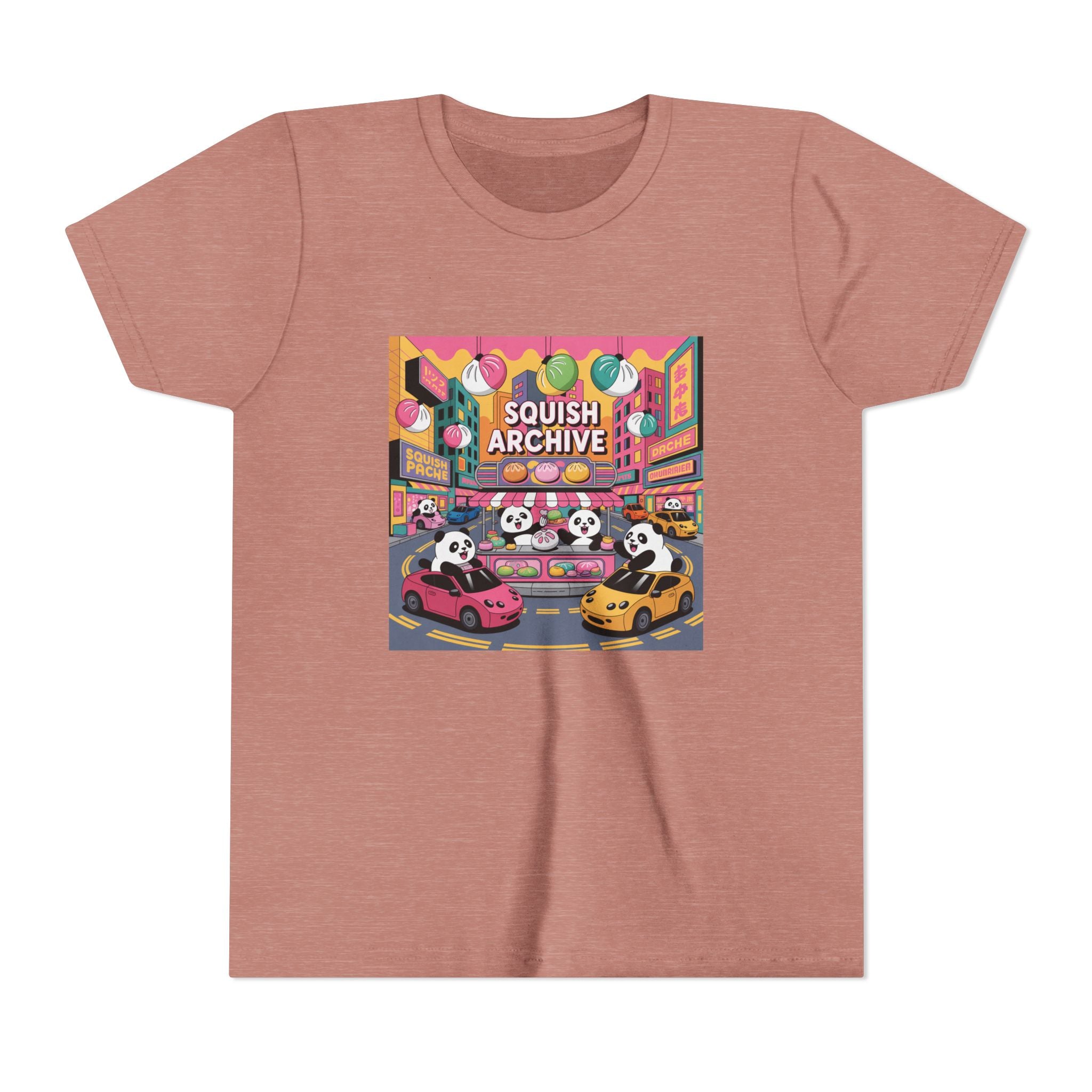 Youth Tee — 'Squish Archive' Panda Bumper Car Graphic Tee