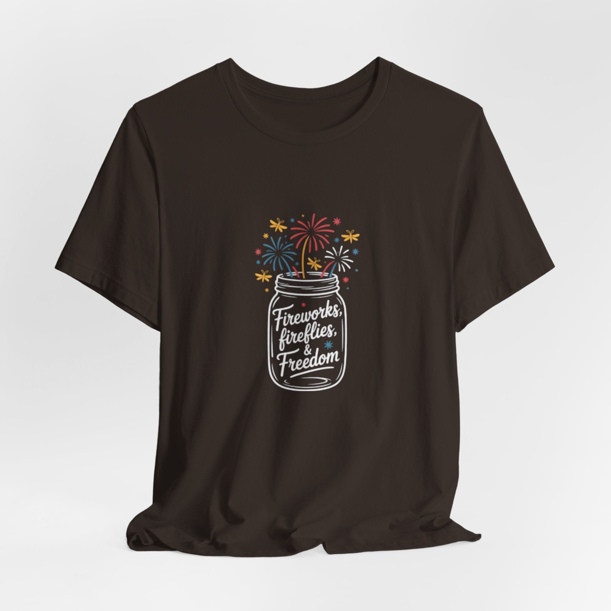 Fireworks Celebration Minimal Fourth of July Tee