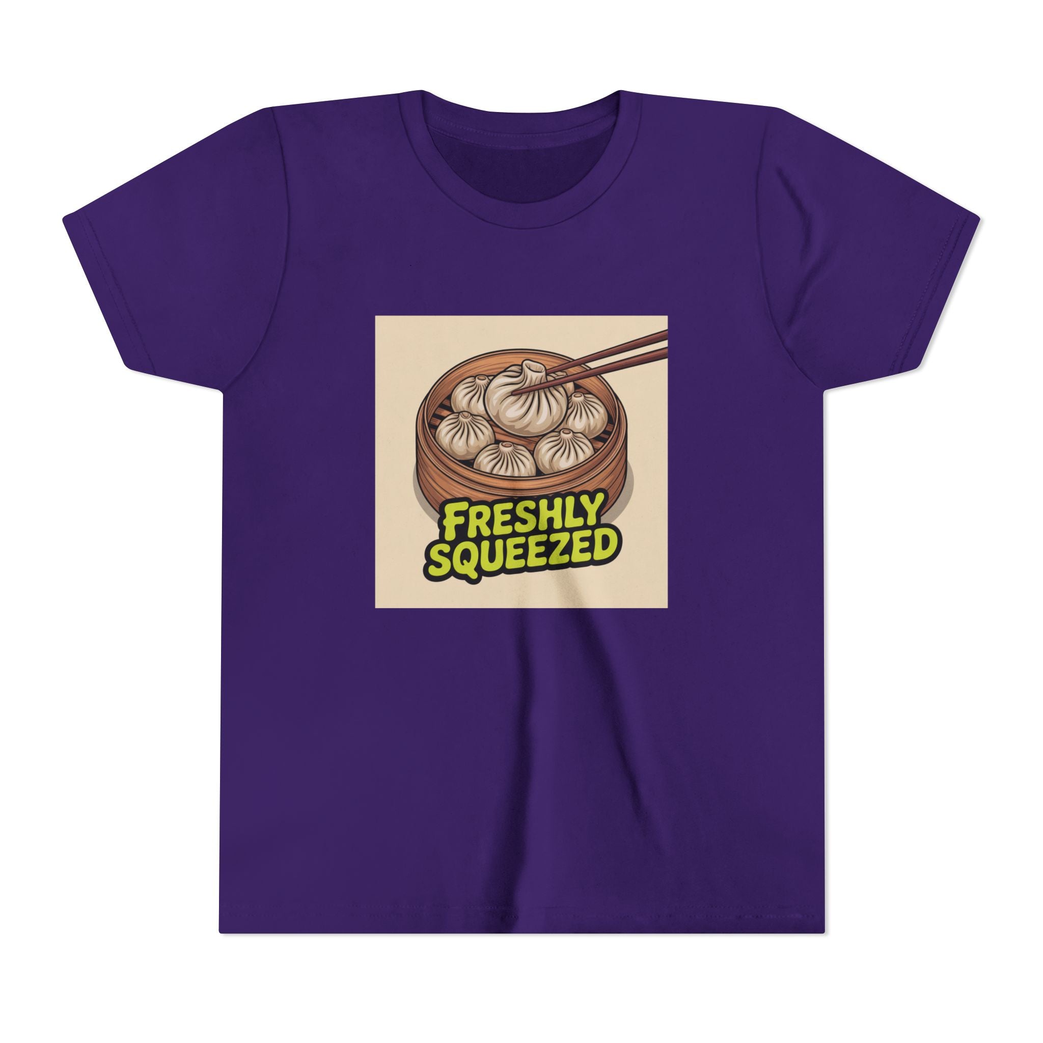 Youth Tee — Cute Xiao Long Bao 'Freshly Squeezed' Dumpling Shirt