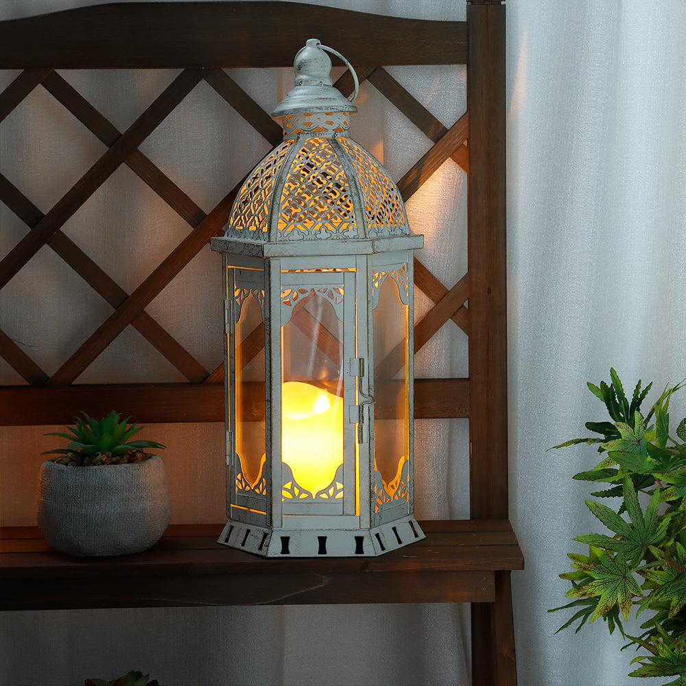 JHY DESIGN 15" Outdoor Decorative Lantern