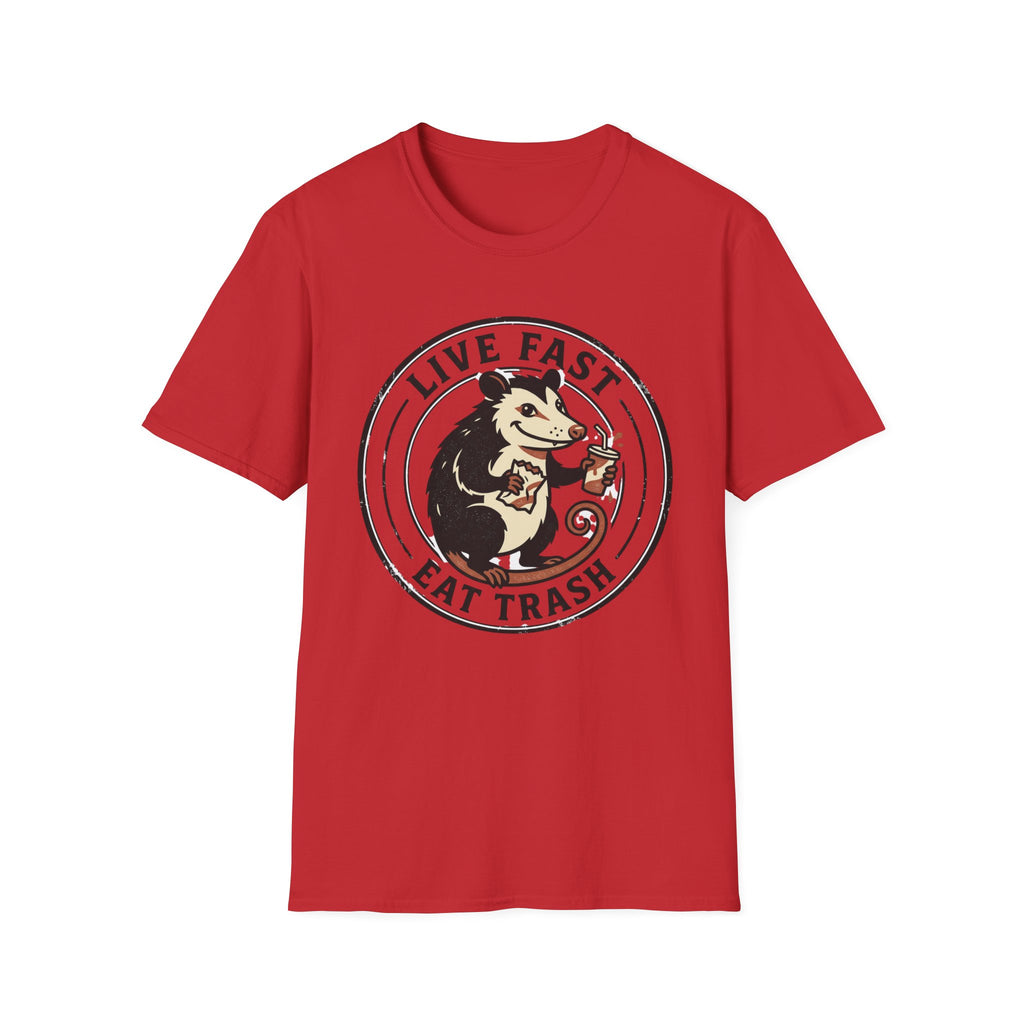 Live Fast Eat Trash Funny Possum Tee