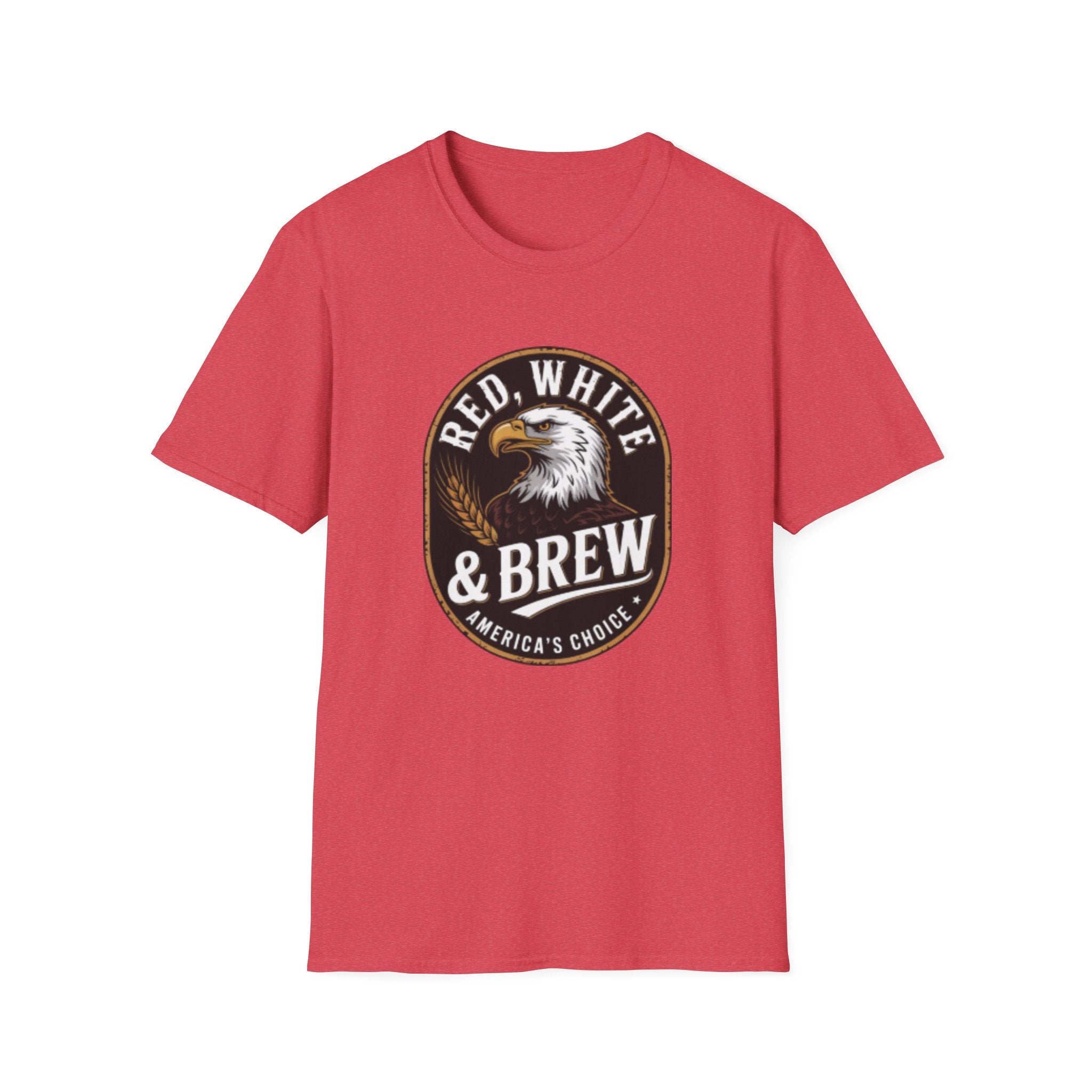Red White & Brew eagle logo T-Shirt | Americana coffee design