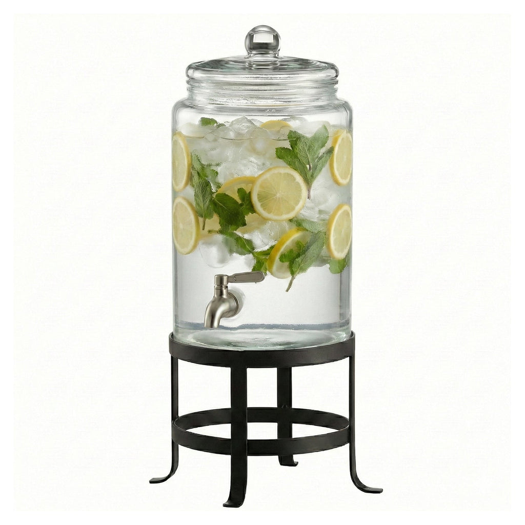 Oliver Glass Beverage Dispenser 1.9 Gal