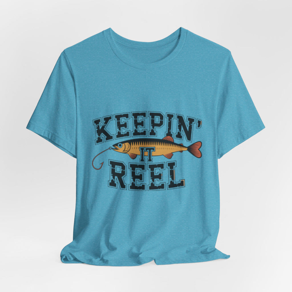 Keepin' It Reel Funny Angler Fishing Tee