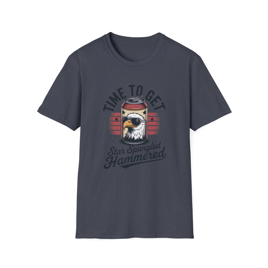 Time to Get Star Spangled Hammered T-Shirt | Eagle Can Design