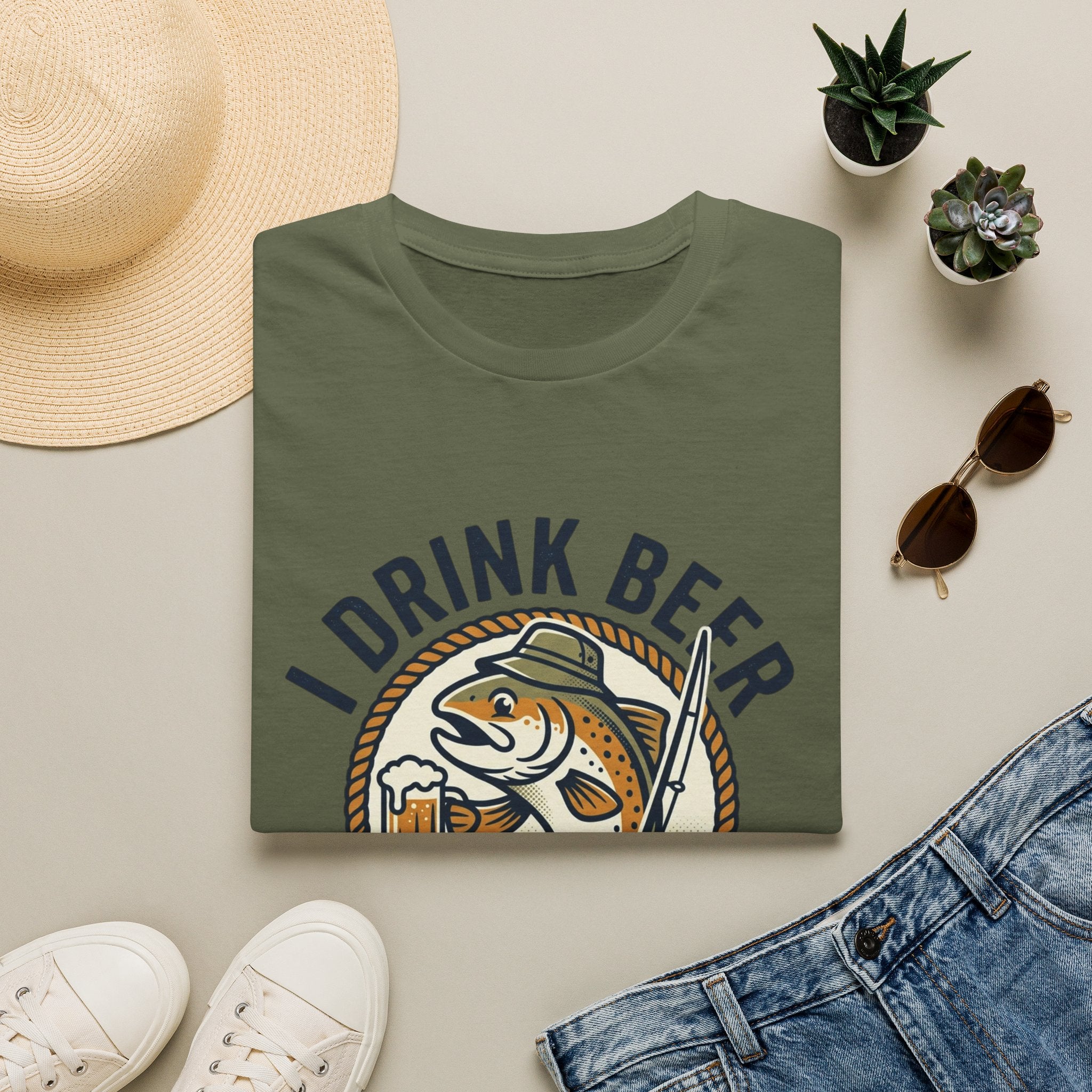 I Drink Beer to Help My Fishing Skills Graphic Tee