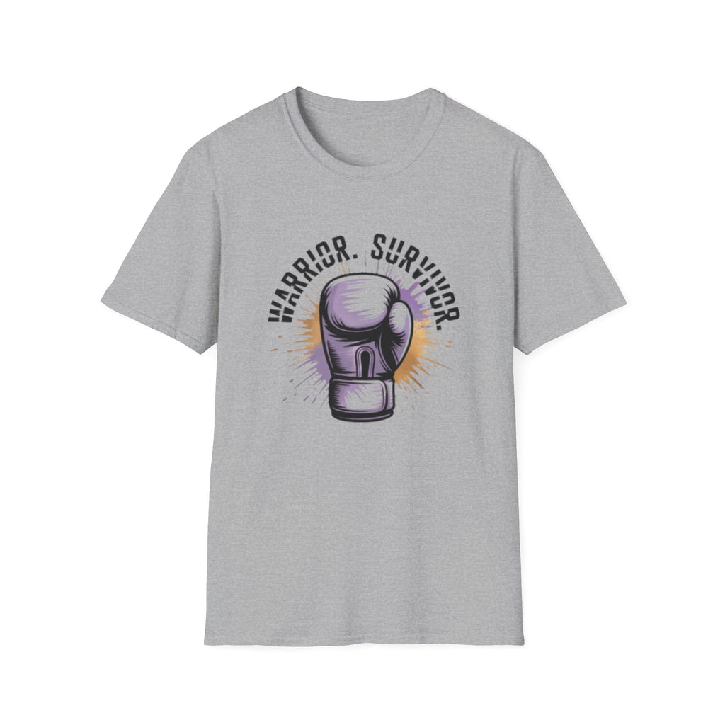 Warrior Survivor Boxing Glove T-Shirt — Inspirational Cancer Survivor Tee
