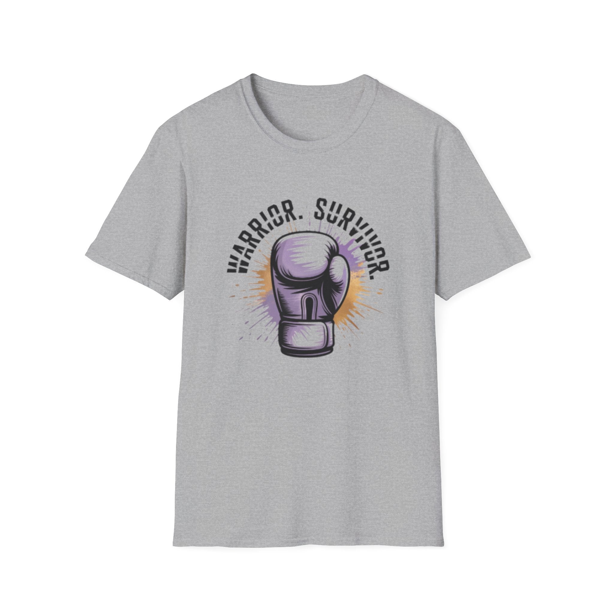 Warrior Survivor Boxing Glove T-Shirt — Inspirational Cancer Survivor Tee