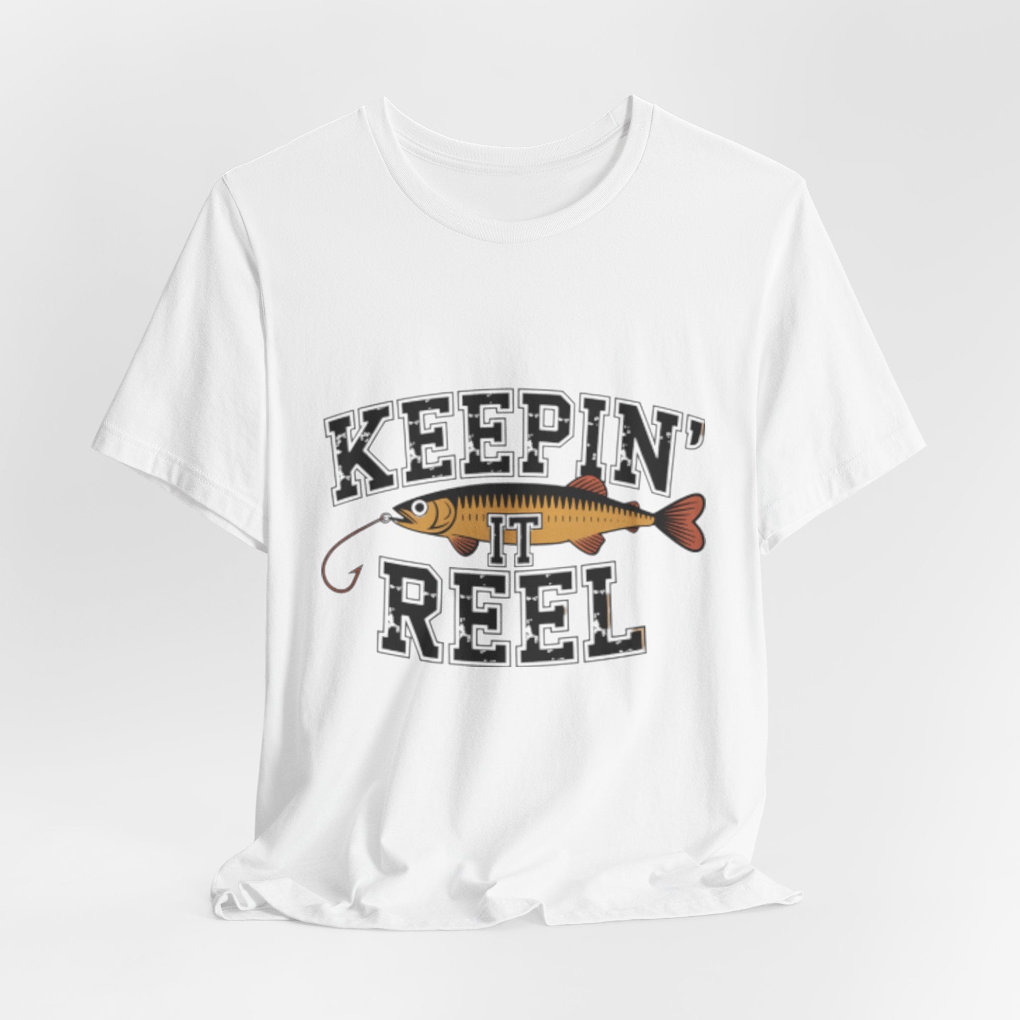 Keepin' It Reel Funny Angler Fishing Tee