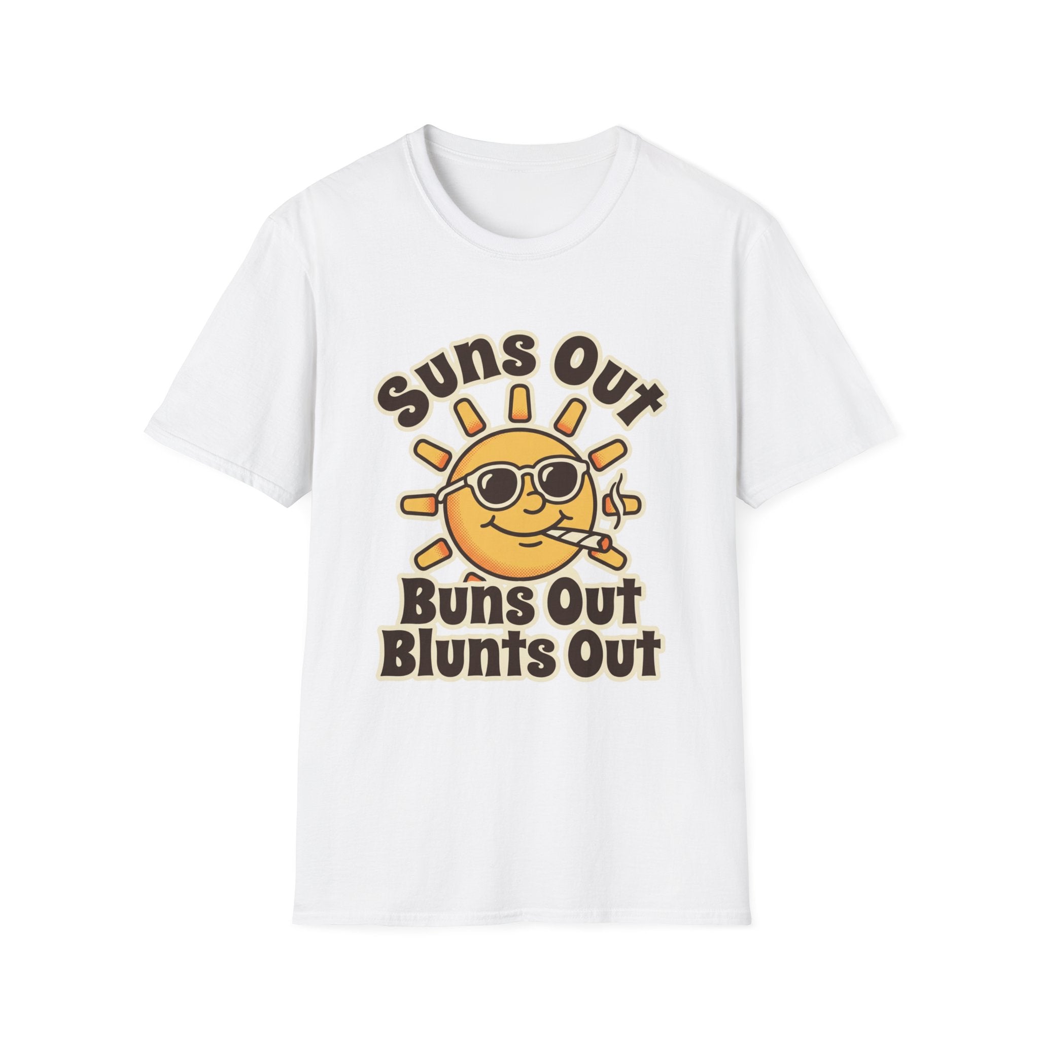 Suns Out Buns Out Blunts Out Retro Summer Tee