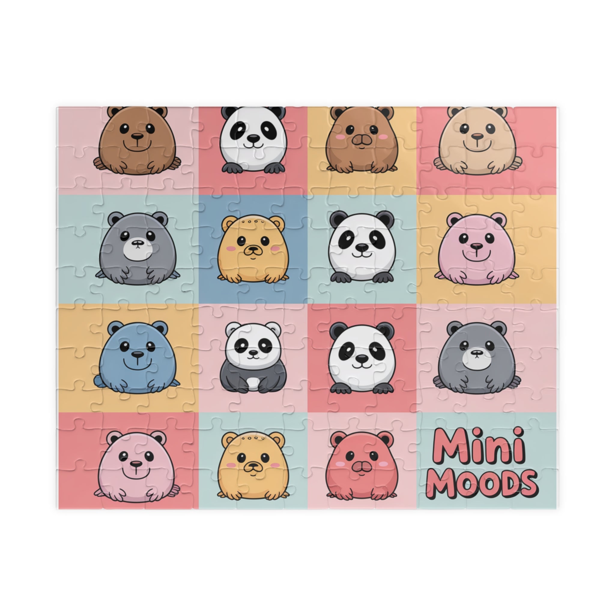 Mini Moods Animal Grid Puzzle – Cute 110/252/520/1014‑Piece Jigsaw