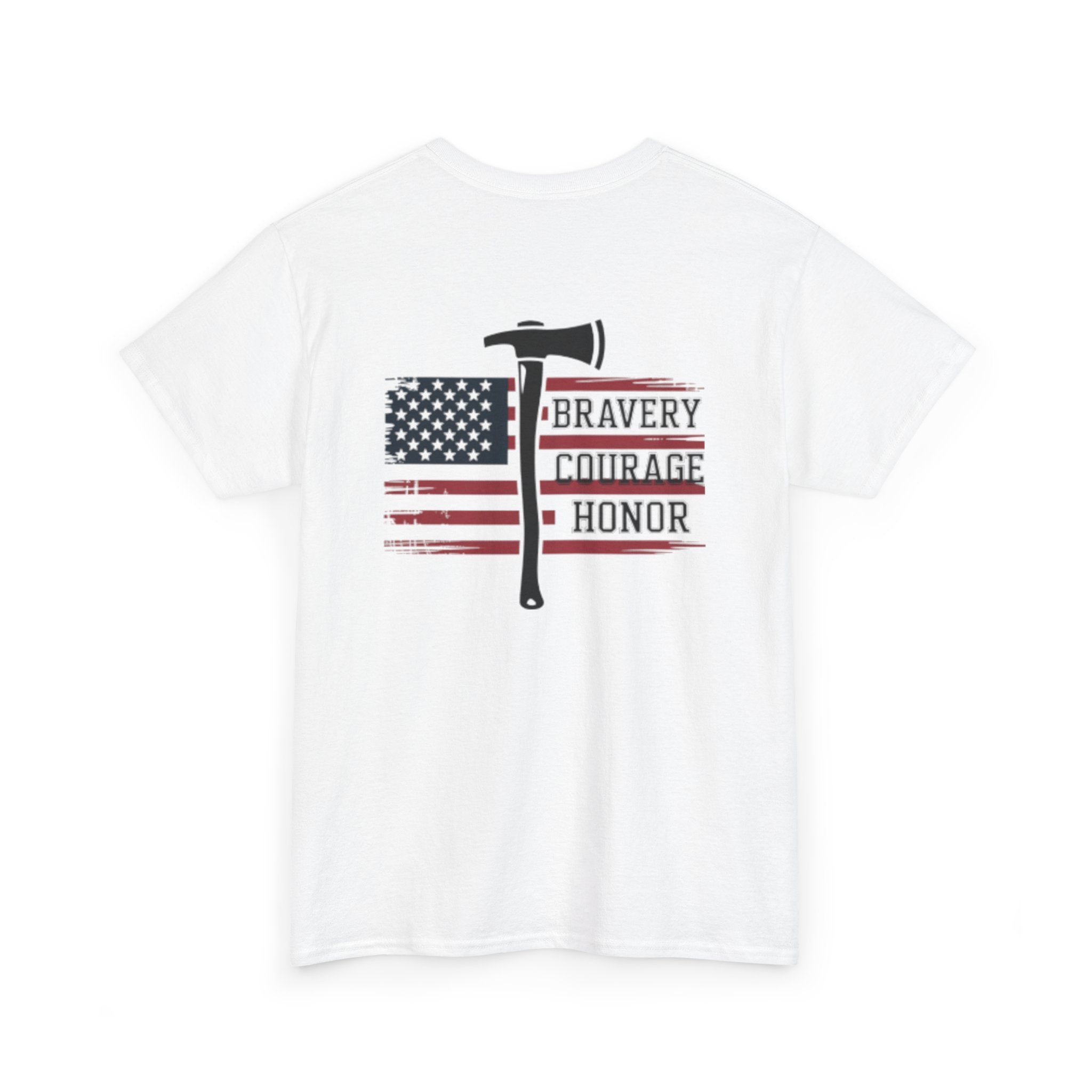 Firefighter Flag Tee — Bravery Courage Honor T-Shirt