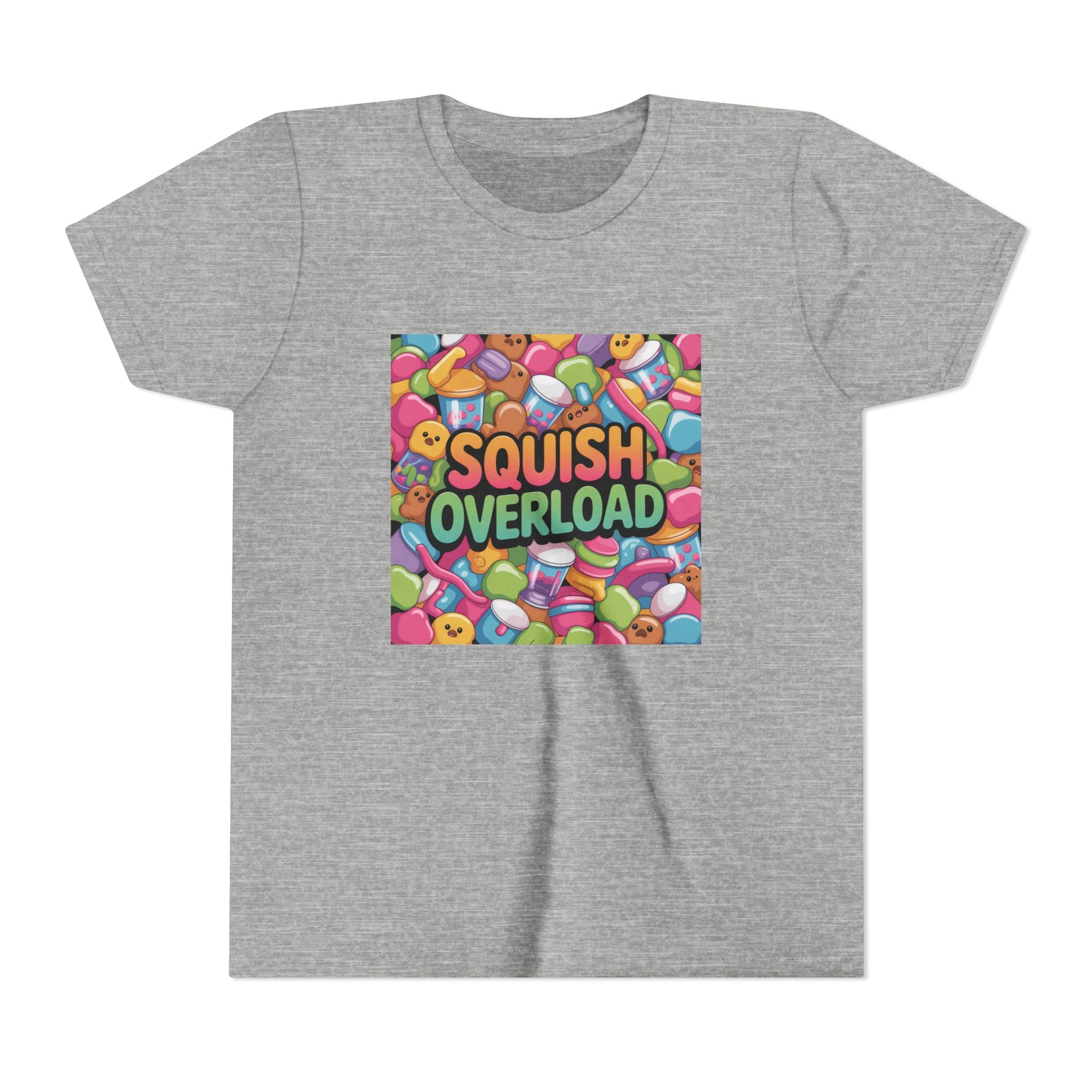 Youth Tee — "Squish Overload" Colorful Squishy Toys Graphic
