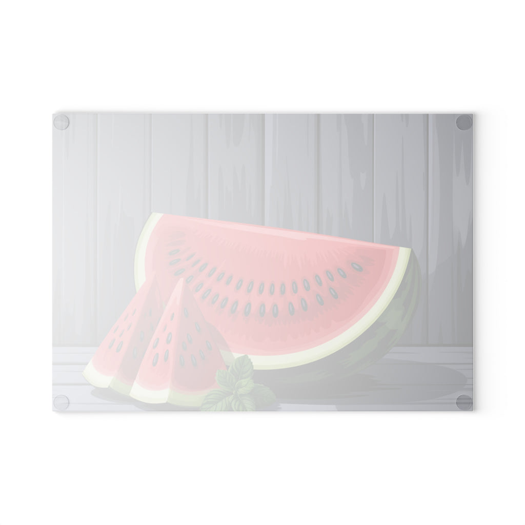 Watermelon Slice Glass Cutting Board | Summer Fruit Kitchen Decor