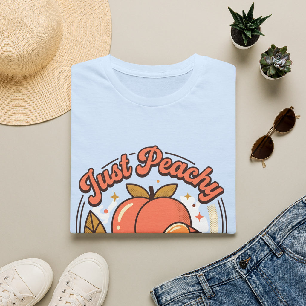 Just Peachy Retro Fruit Graphic Tee