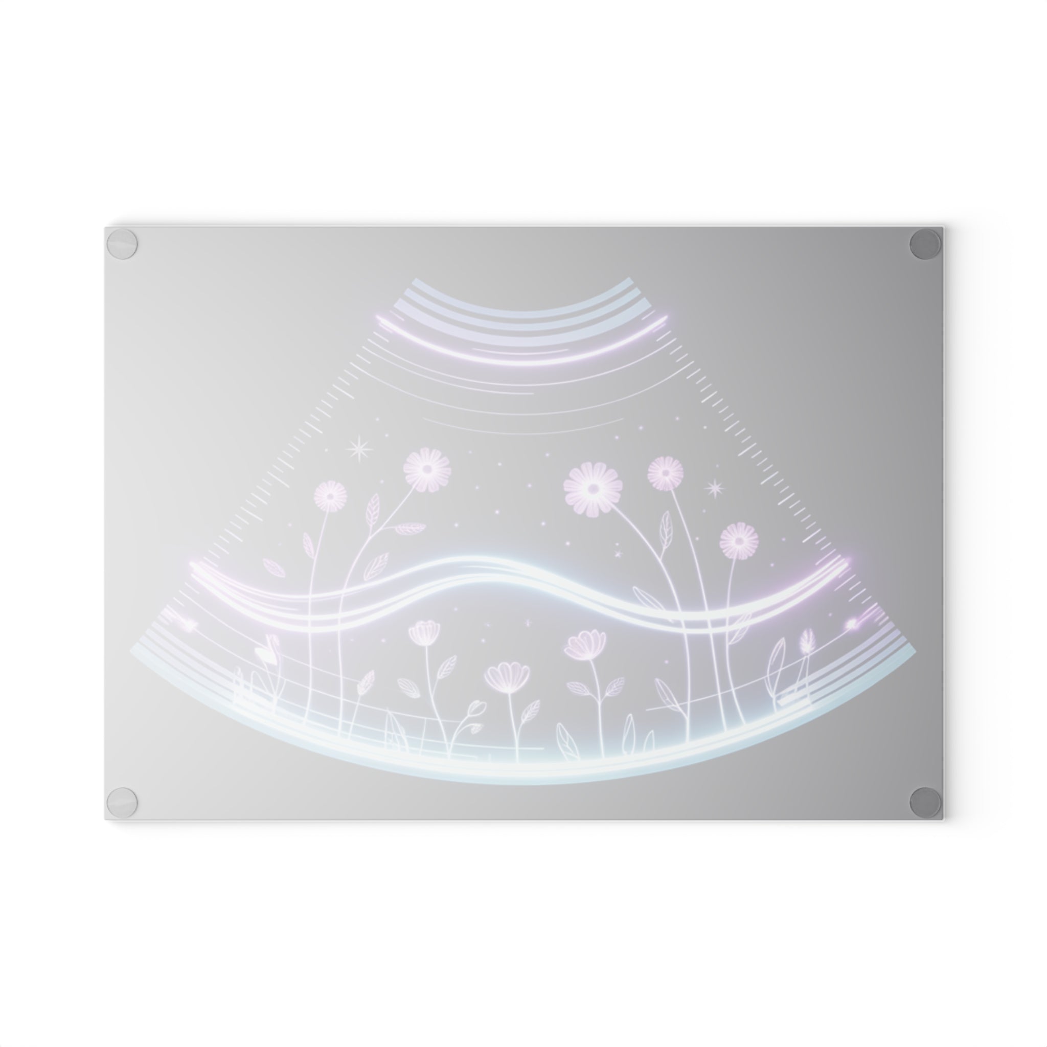 Ultrasound Tech Gift Glass Cutting Board Sonographer OBGYN Medical Art Board