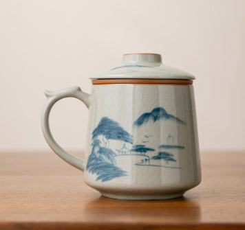 Ge Kiln Persimmon Pattern Ceramic Mug