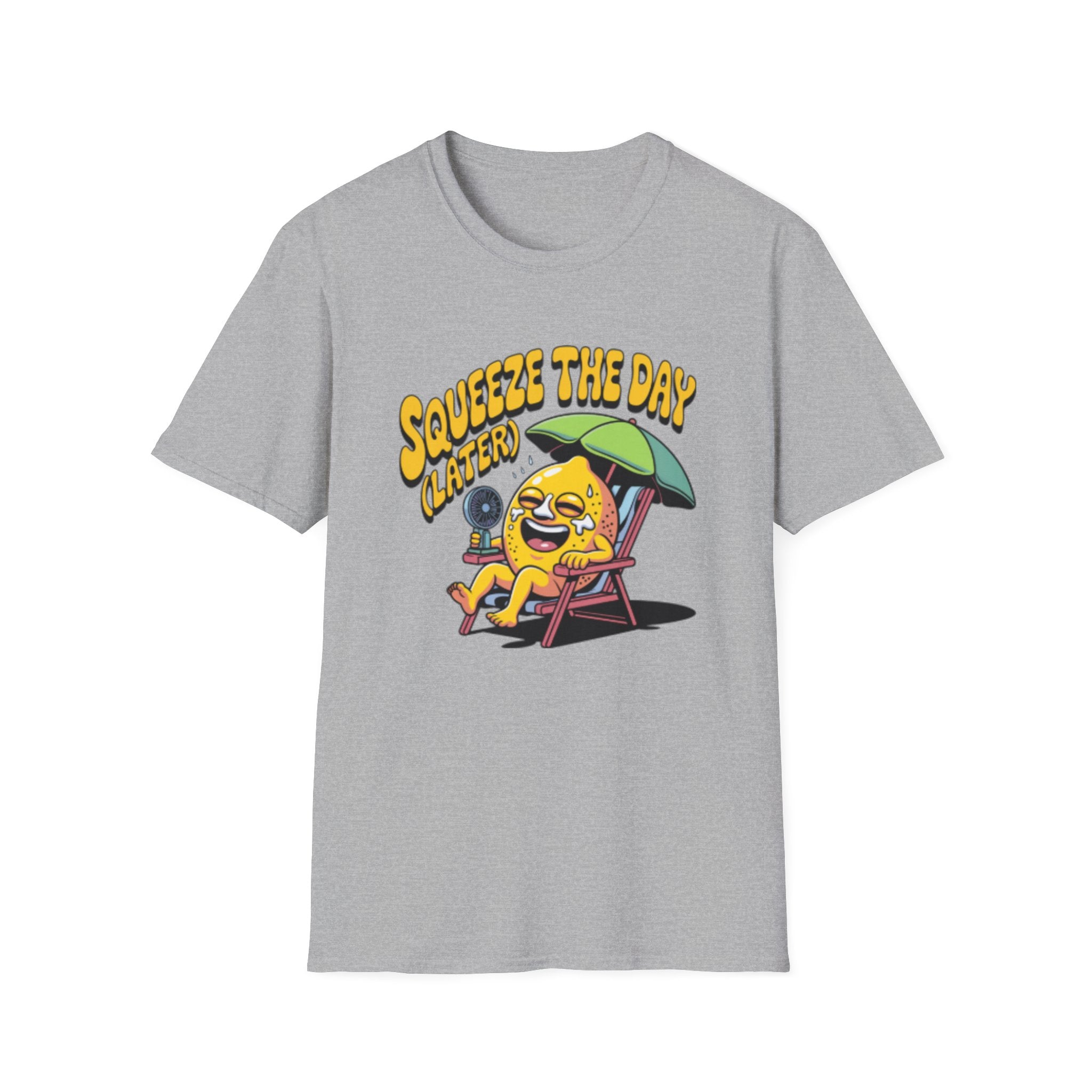 Squeeze the Day Lemon Graphic T-Shirt | Cute Citrus Illustration