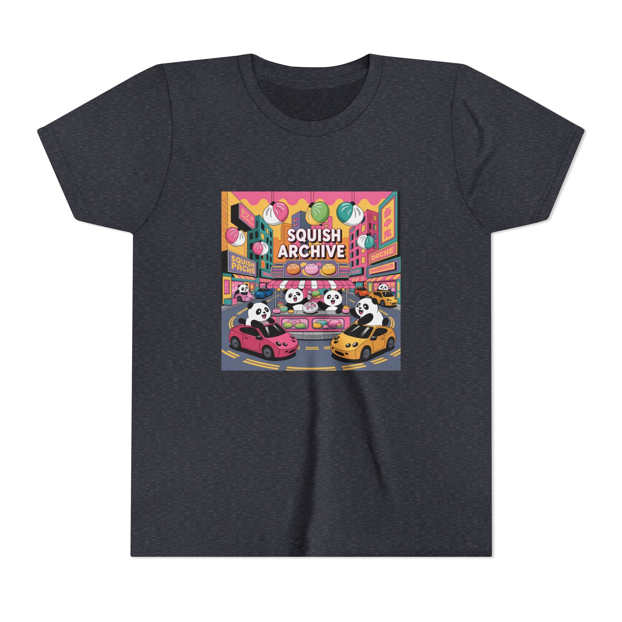 Youth Tee — 'Squish Archive' Panda Bumper Car Graphic Tee