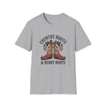 Country Roots Cowboy Boots T-Shirt | Berry Boots Graphic