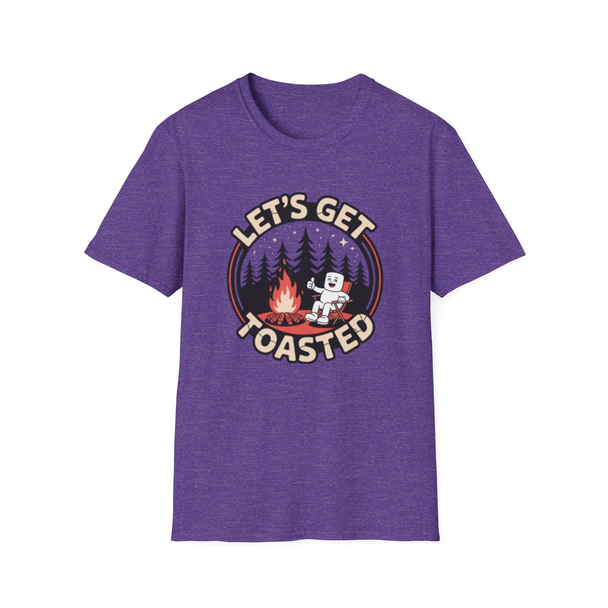 Let's Get Toasted campfire marshmallow T-Shirt | camping shirt