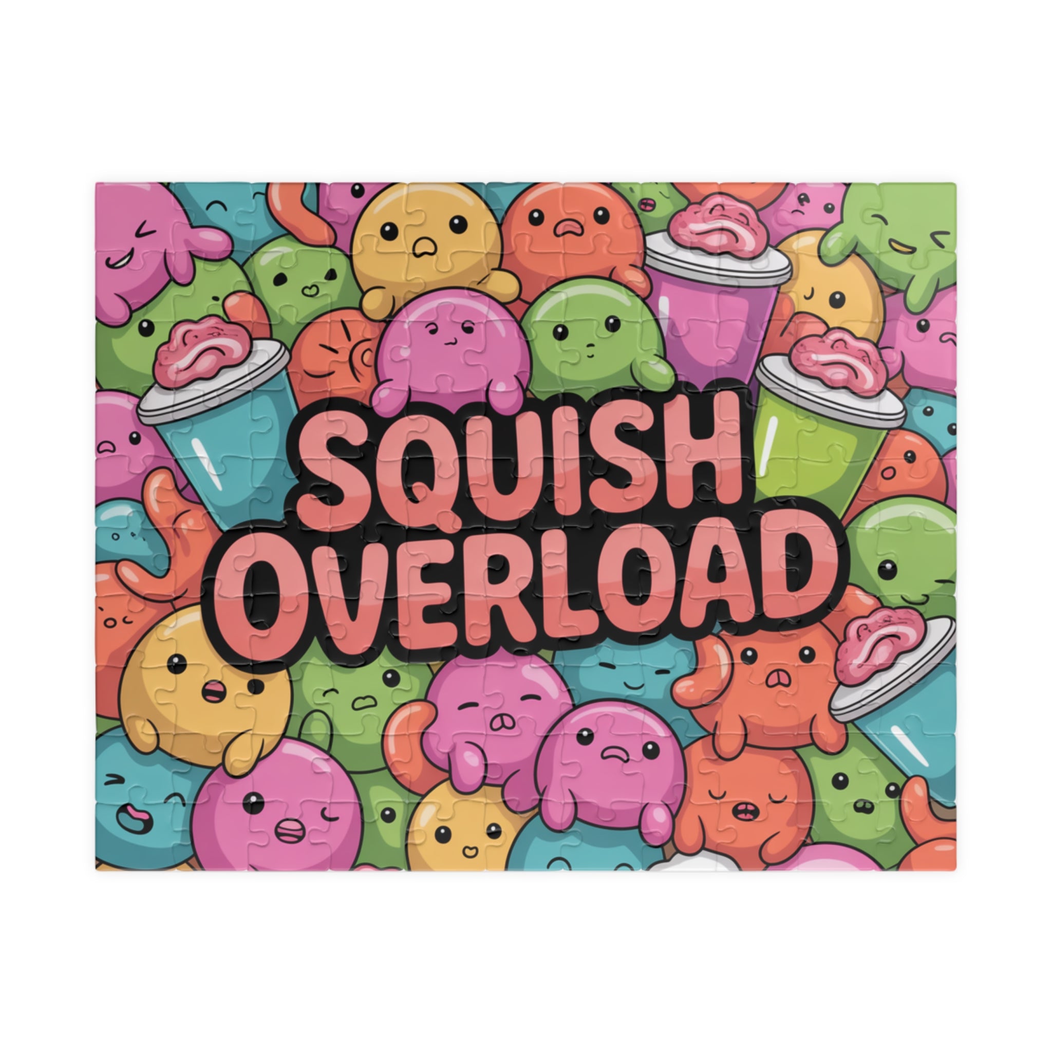 Squish Overload Jigsaw Puzzle – Cute Kawaii Squishy Characters (110–1014 pcs)