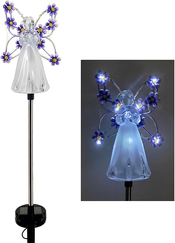 Solar Angel Cemetery Lights (Set of 2)