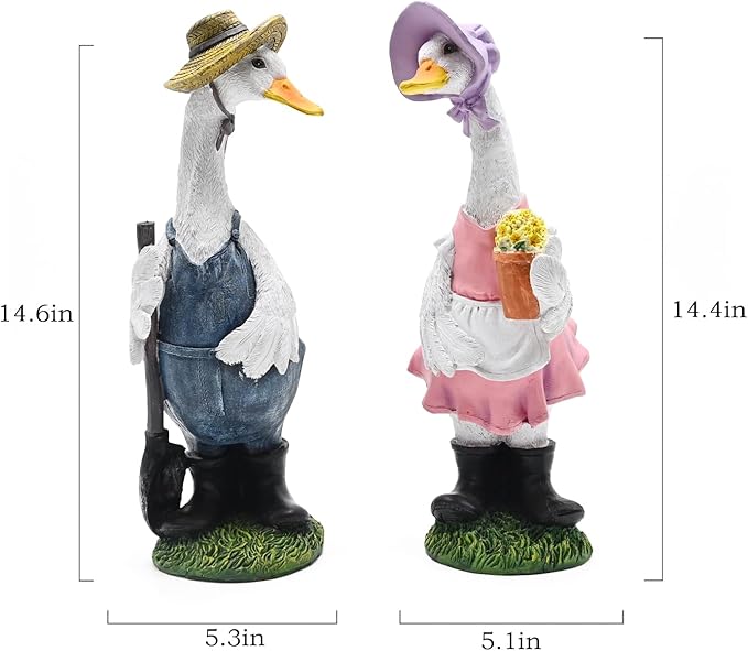 Large Porch Goose Garden Statue