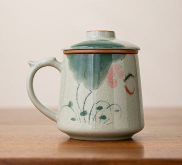 Ge Kiln Persimmon Pattern Ceramic Mug