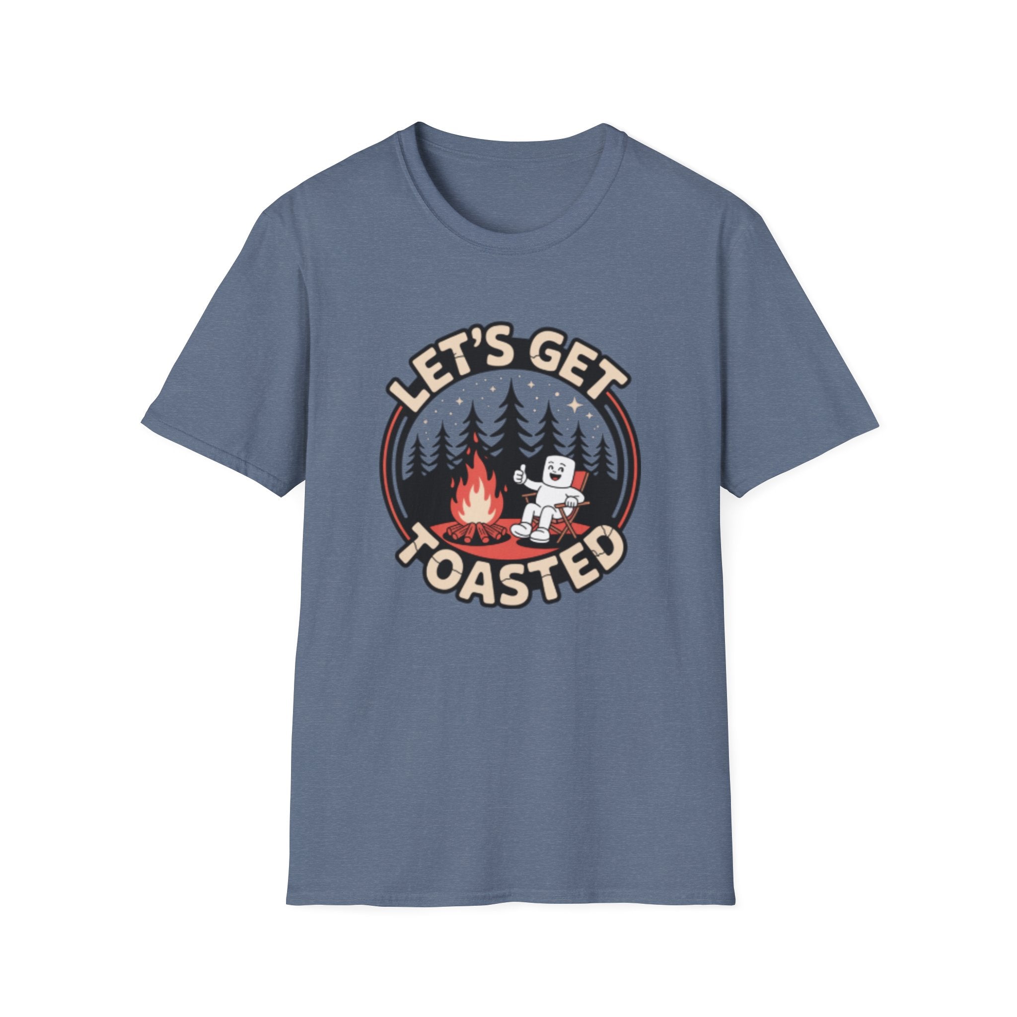 Let's Get Toasted campfire marshmallow T-Shirt | camping shirt